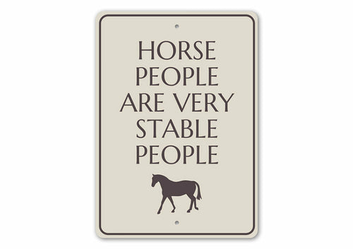 Funny Horse Stable Sign