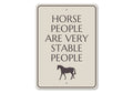 Funny Horse Stable Sign