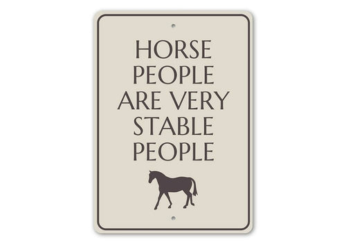 Funny Horse Stable Sign