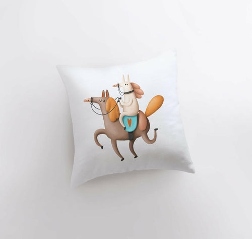 Horse Riding Horse Pillow | Throw Pillow | Horse Lover | Animal Lover